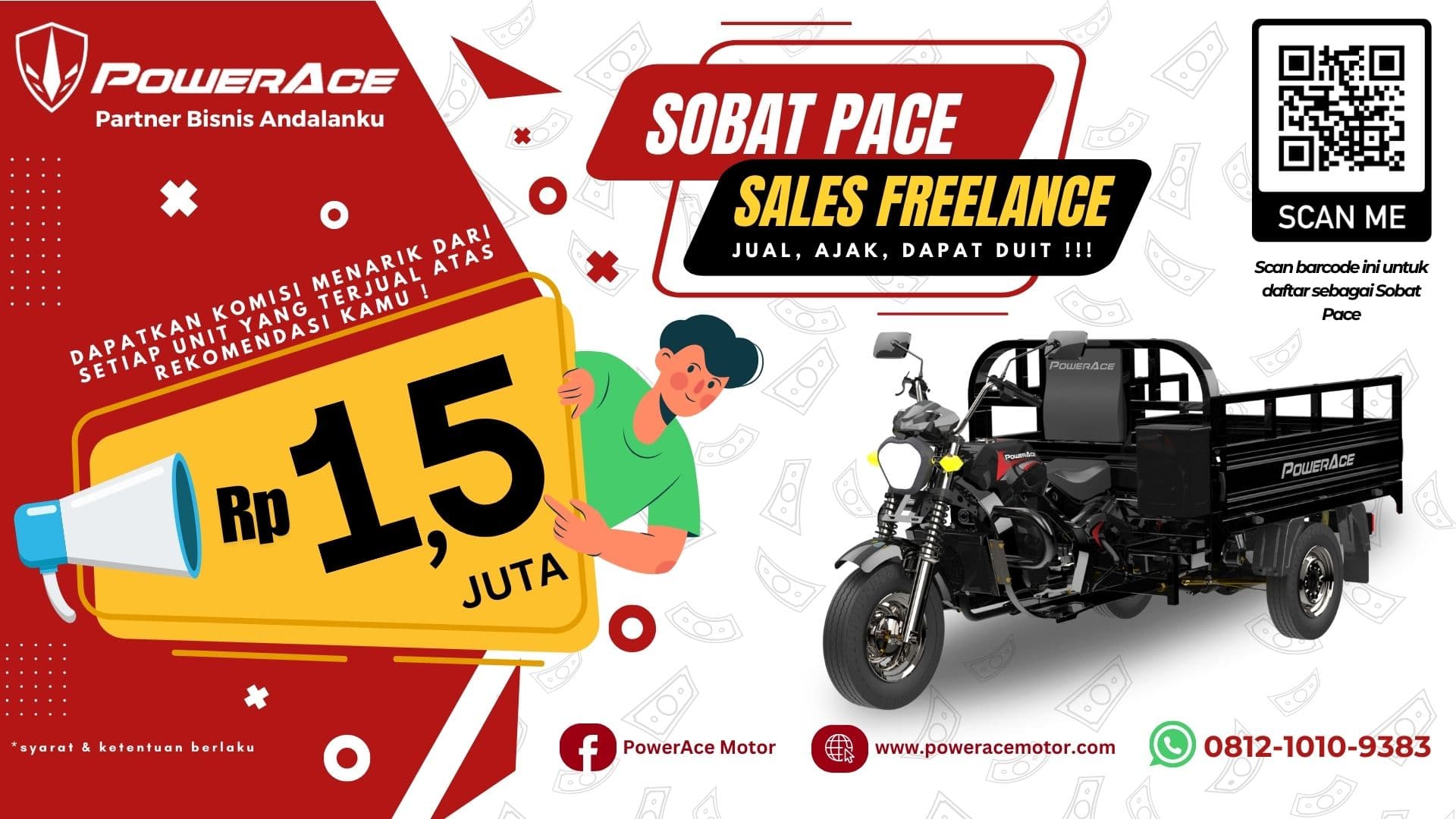 Sobat Pace: Program Sales Freelance PowerAce dengan Komisi per Unit